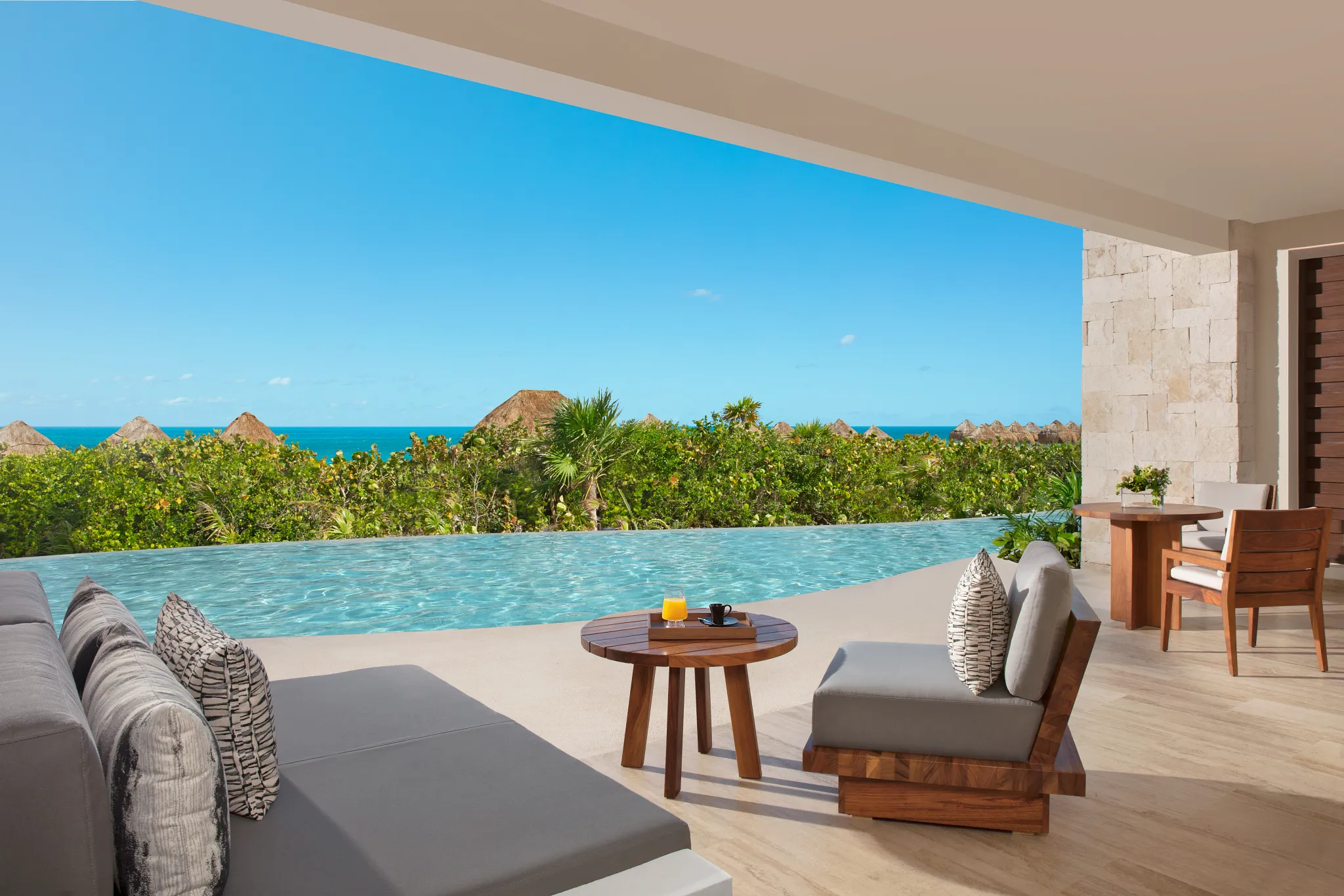 Preferred Club Junior Suite Swim Out Ocean Front Pool Terrace