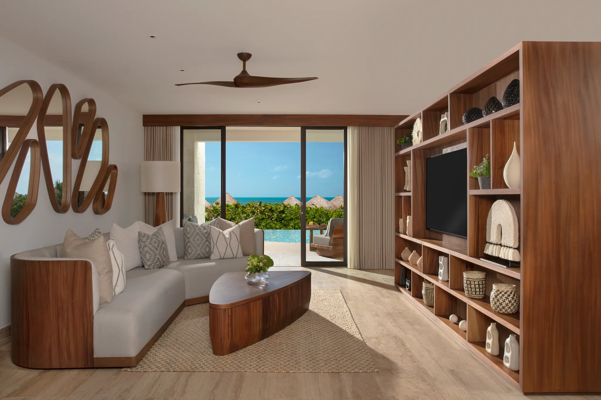 Preferred Club Master Suite Swim Out Ocean Front Living Room
