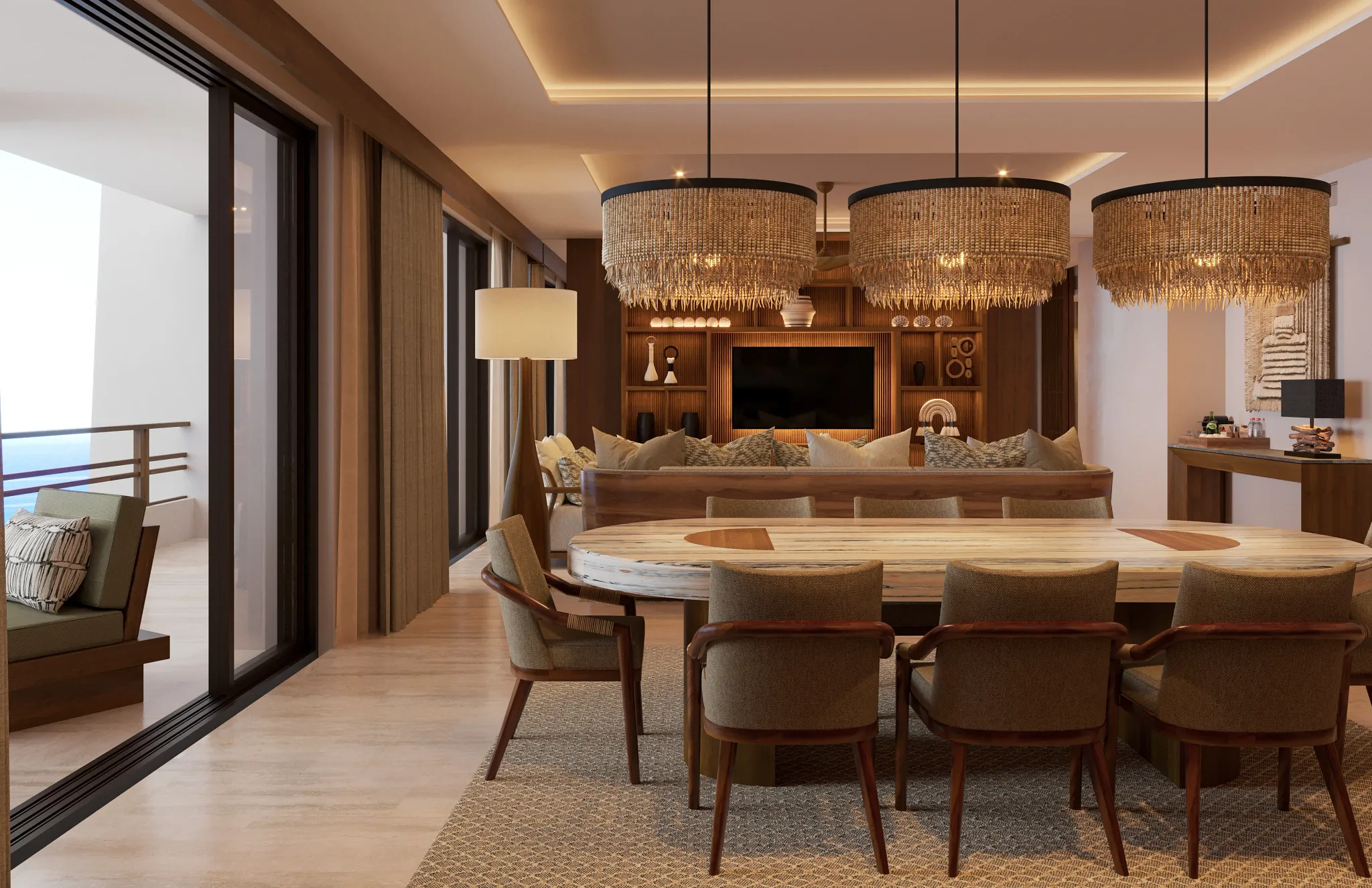 Presidential Suite Ocean Front Dining Area