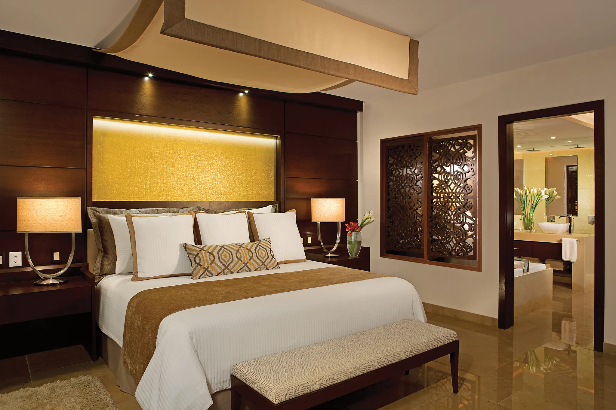 Preferred Club Master Suite bedroom — Secrets Playa Mujeres
