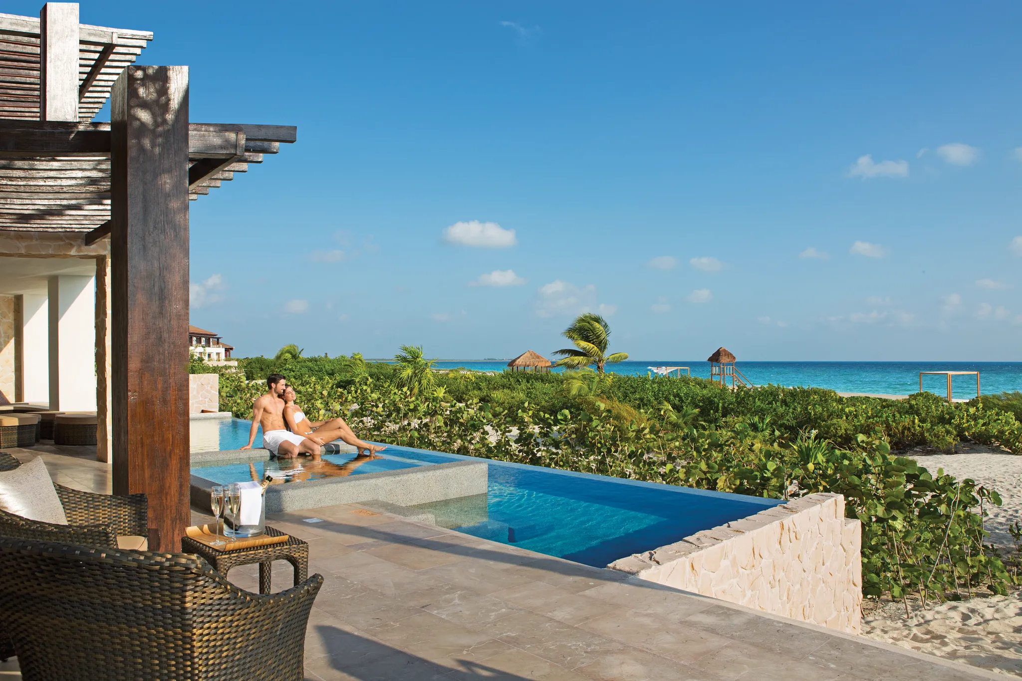 Presidential Suite private pool terrace — Secrets Playa Mujeres