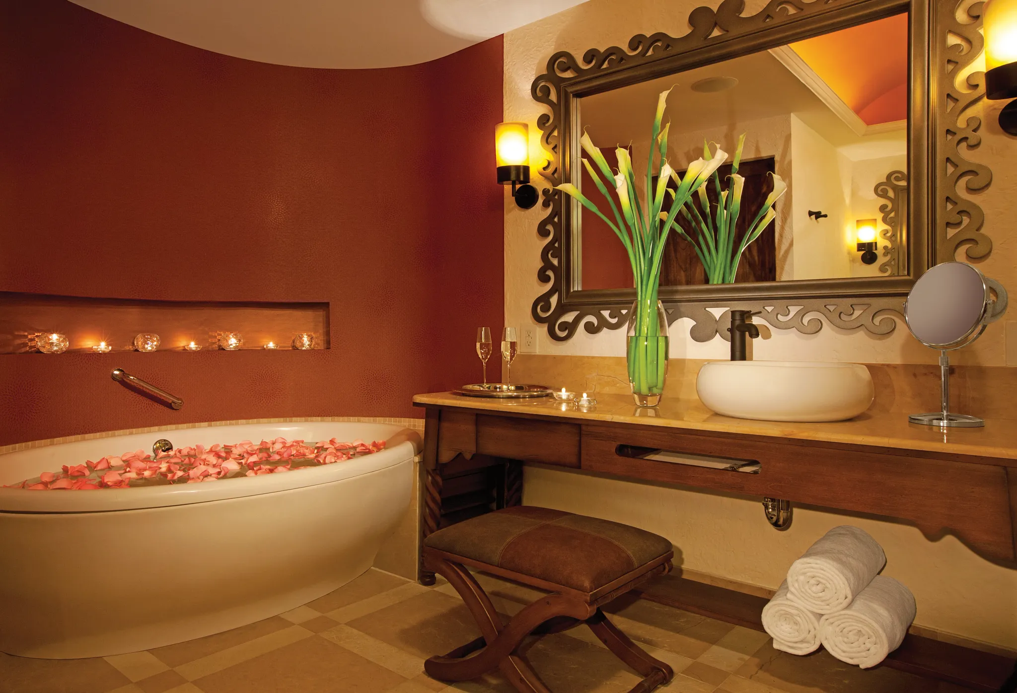 Preferred Club Junior Suite Ocean Front Bathroom — Secrets Puerto Los Cabos