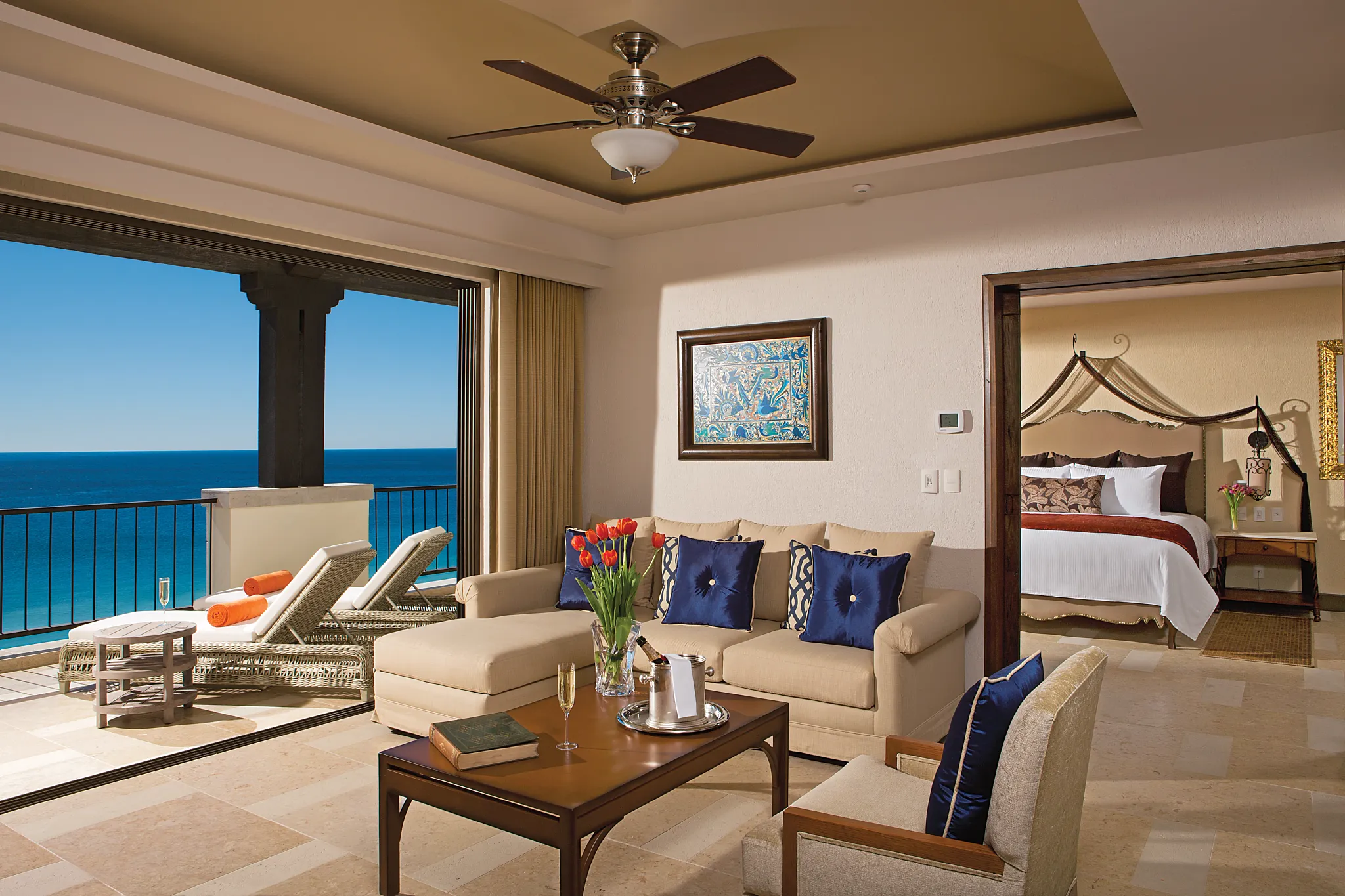 Presidential Suite Living Area — Secrets Puerto Los Cabos