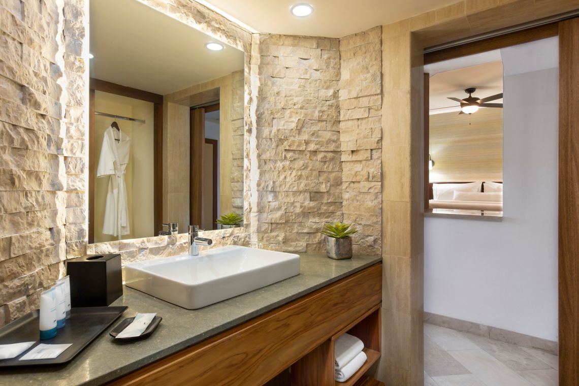 Family Junior Suite bathroom vanity — Westin Playa Conchal