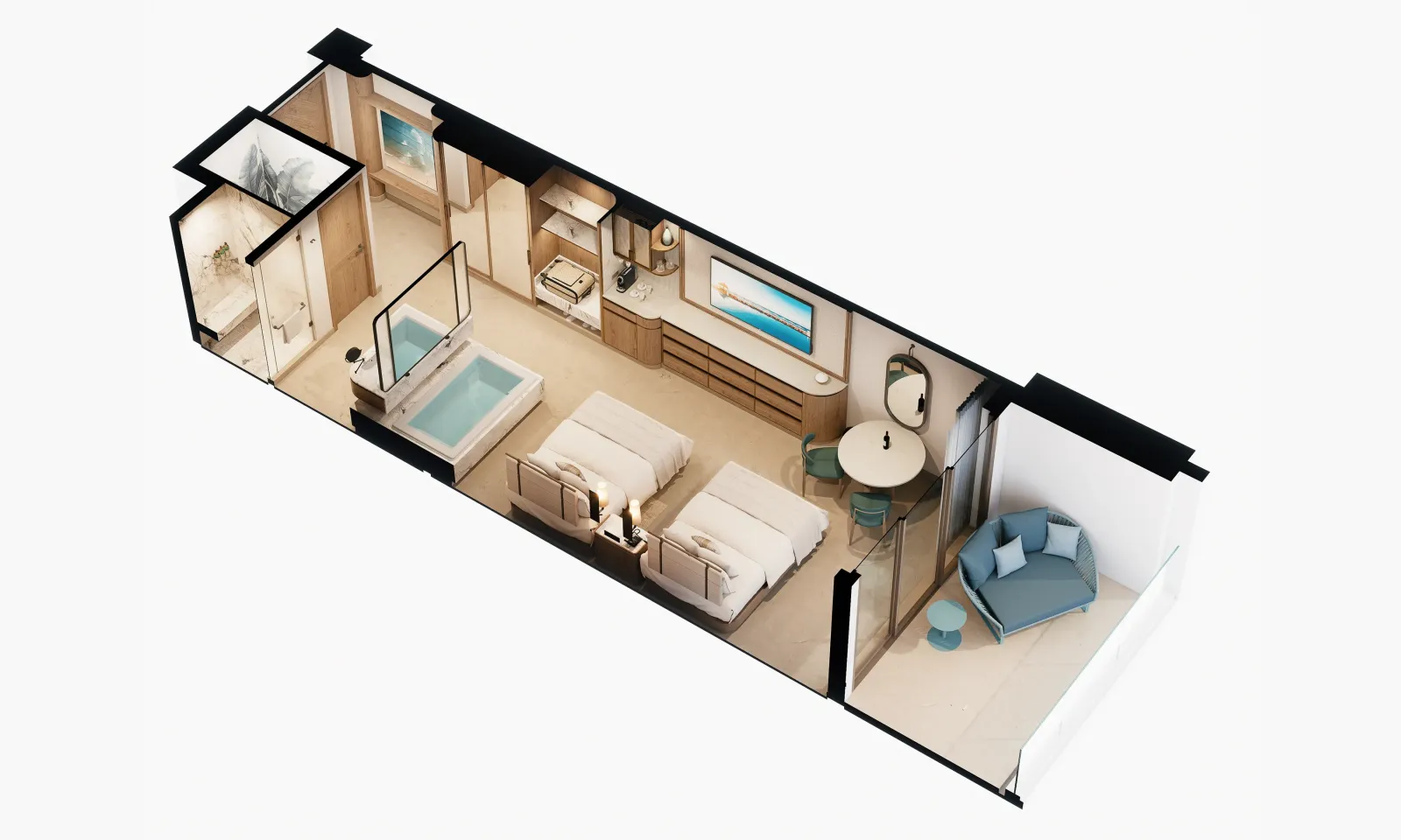 Superior Deluxe Lagoon View floor plan