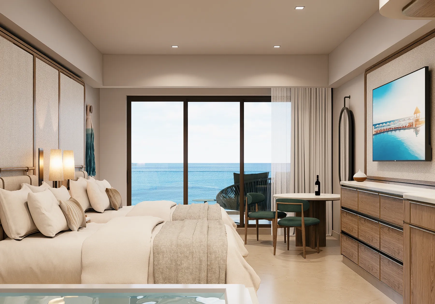 Superior Deluxe Ocean View double beds