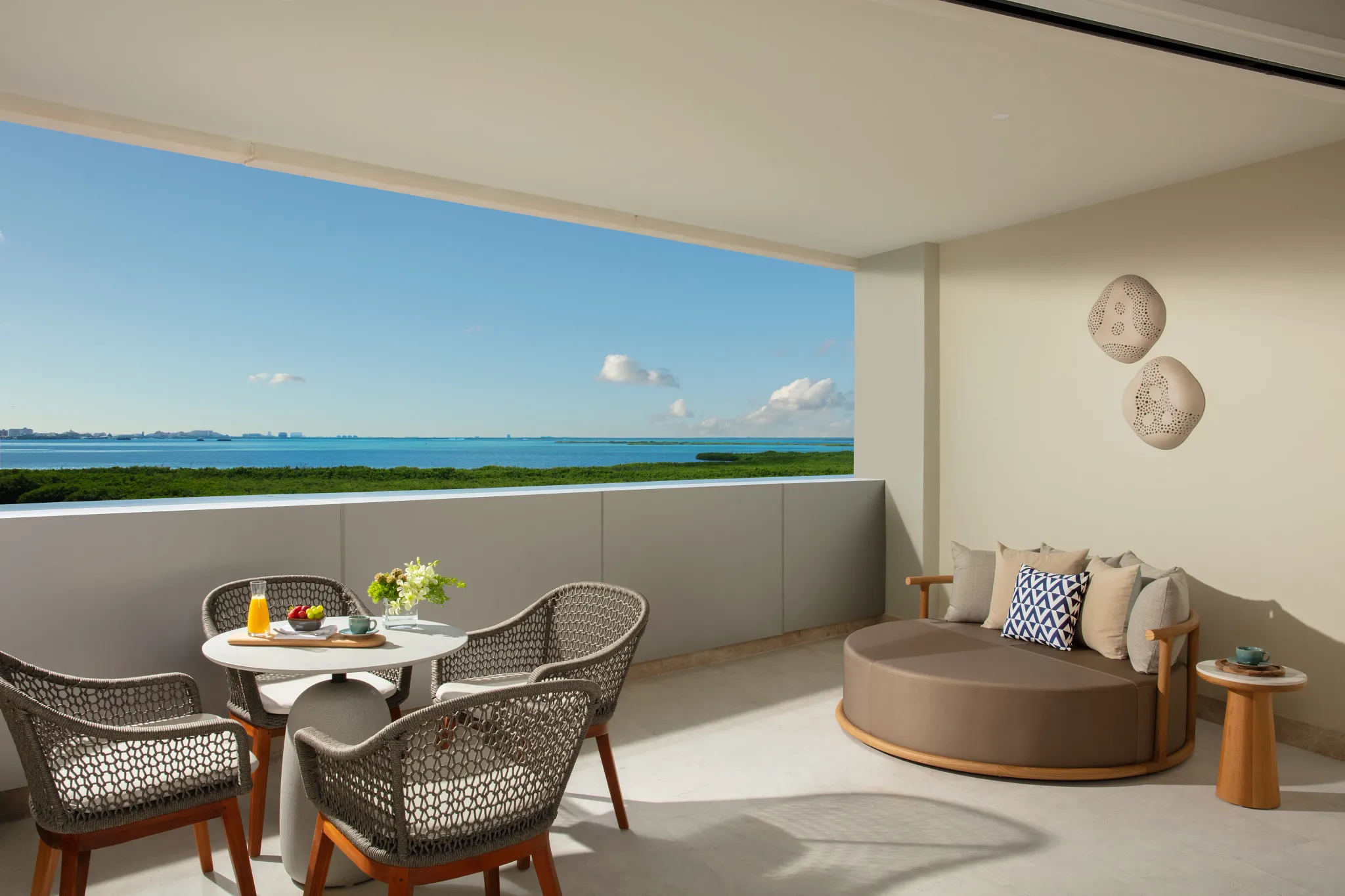 Allure Jr. Suite Lagoon View terrace — Breathless Cancun Soul