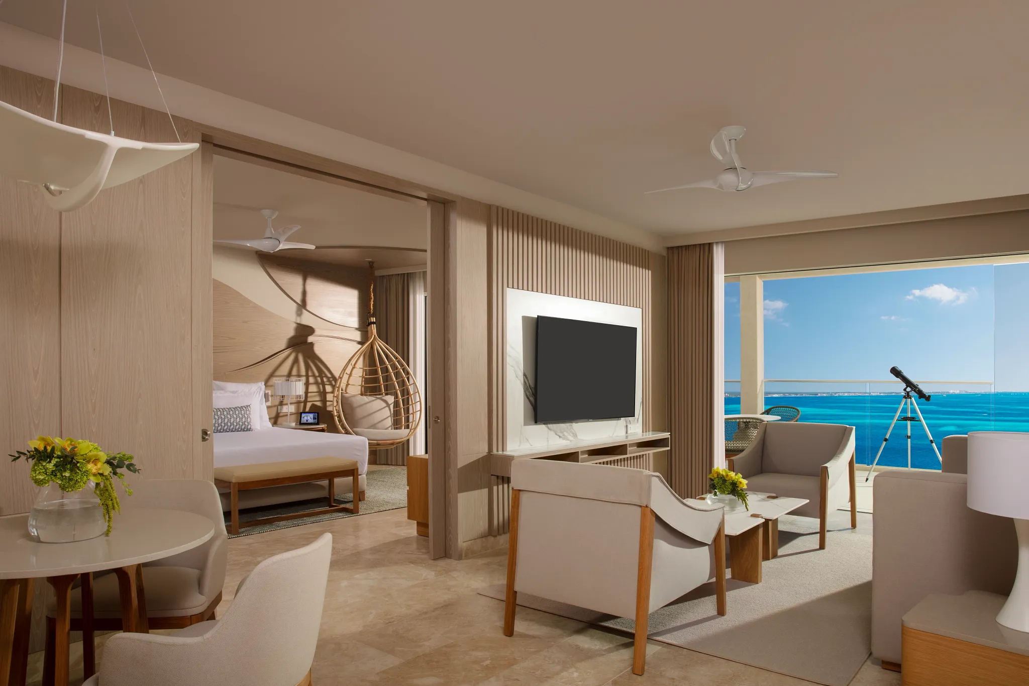 xhale club Master Suite living area — Breathless Cancun Soul