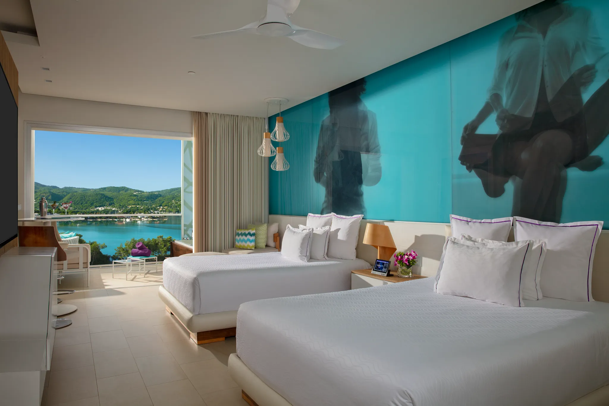 xhale Club Junior Suite Ocean View Double Beds