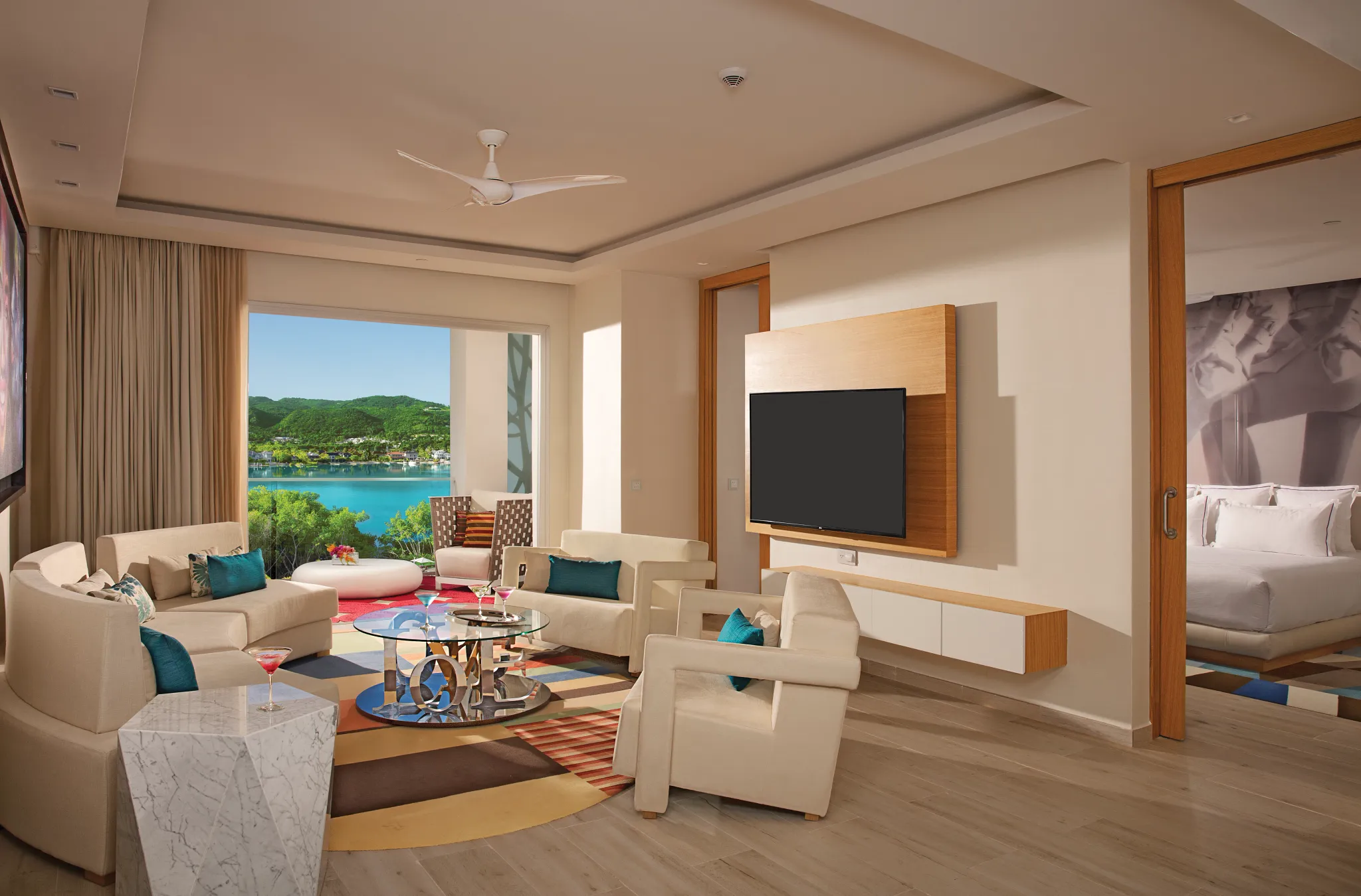 xhale Club Master Suite Ocean View Seating Area