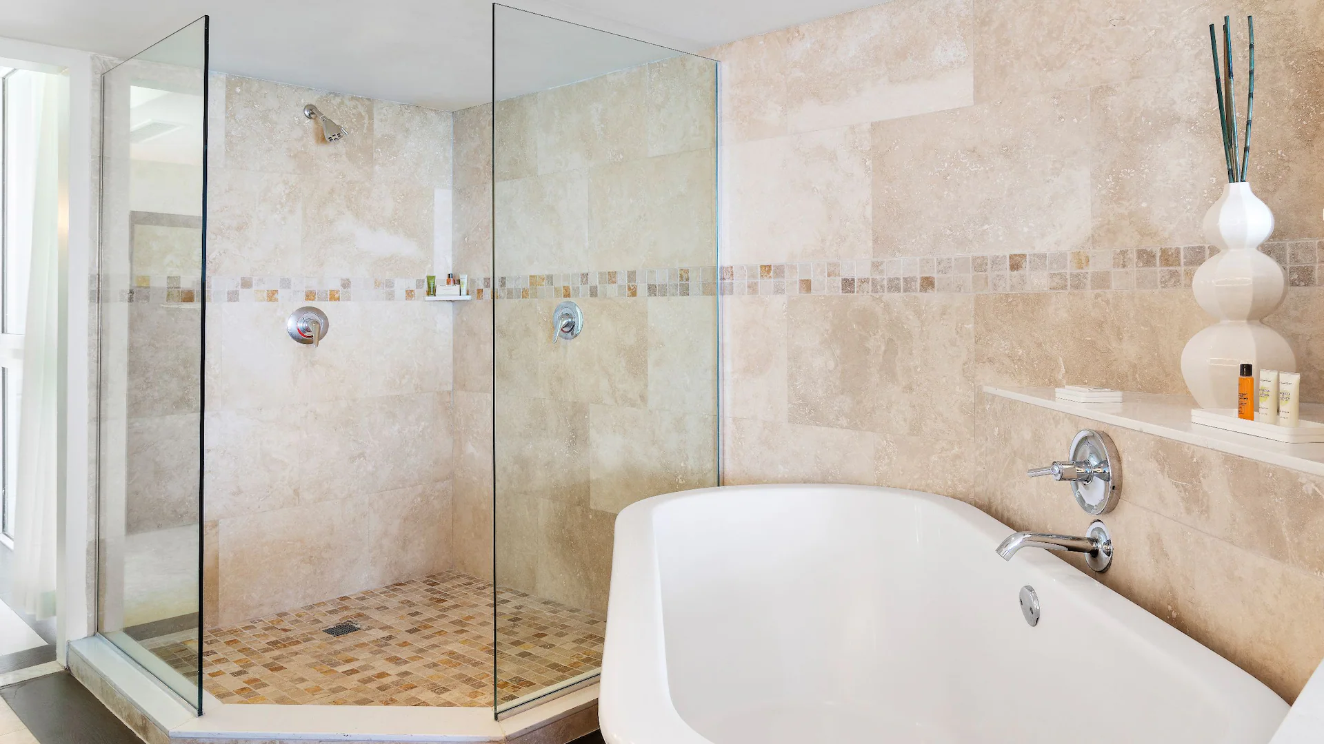 Oceanfront Prime Minister Suite Bathroom — Dreams Rose Hall Beach