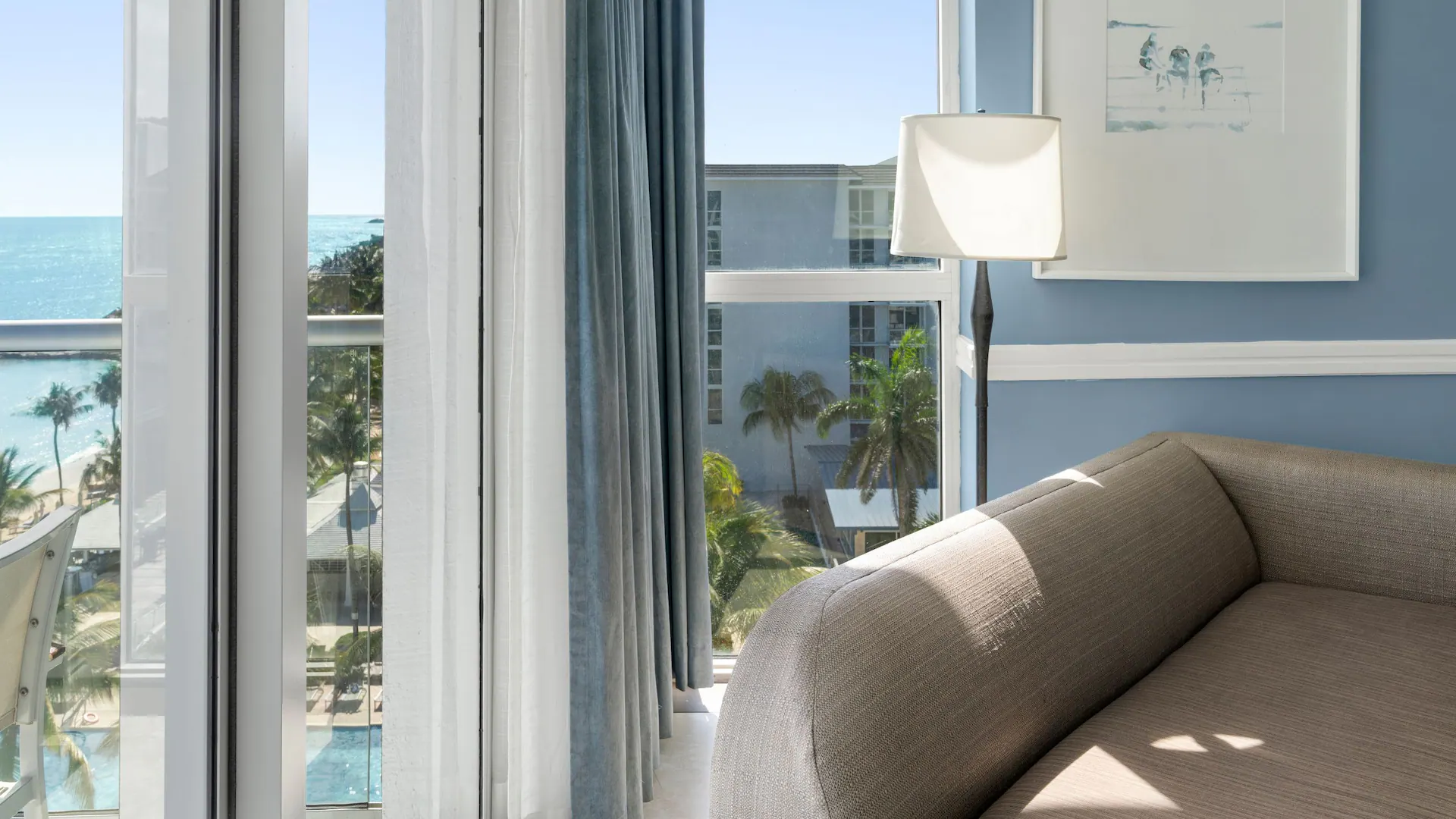 Oceanfront View Room Seating Area — Dreams Rose Hall Beach