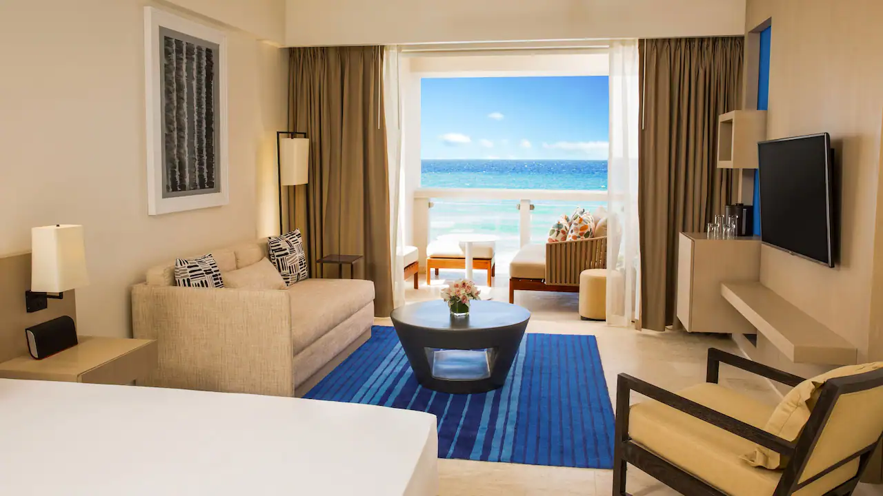 Ocean Front Junior Suite Seating Area — Hyatt Ziva Rose Hall