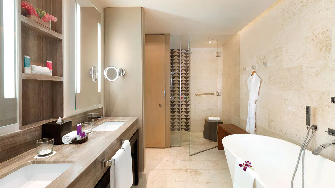 Ocean View Junior Suite Bathroom — Hyatt Ziva Rose Hall
