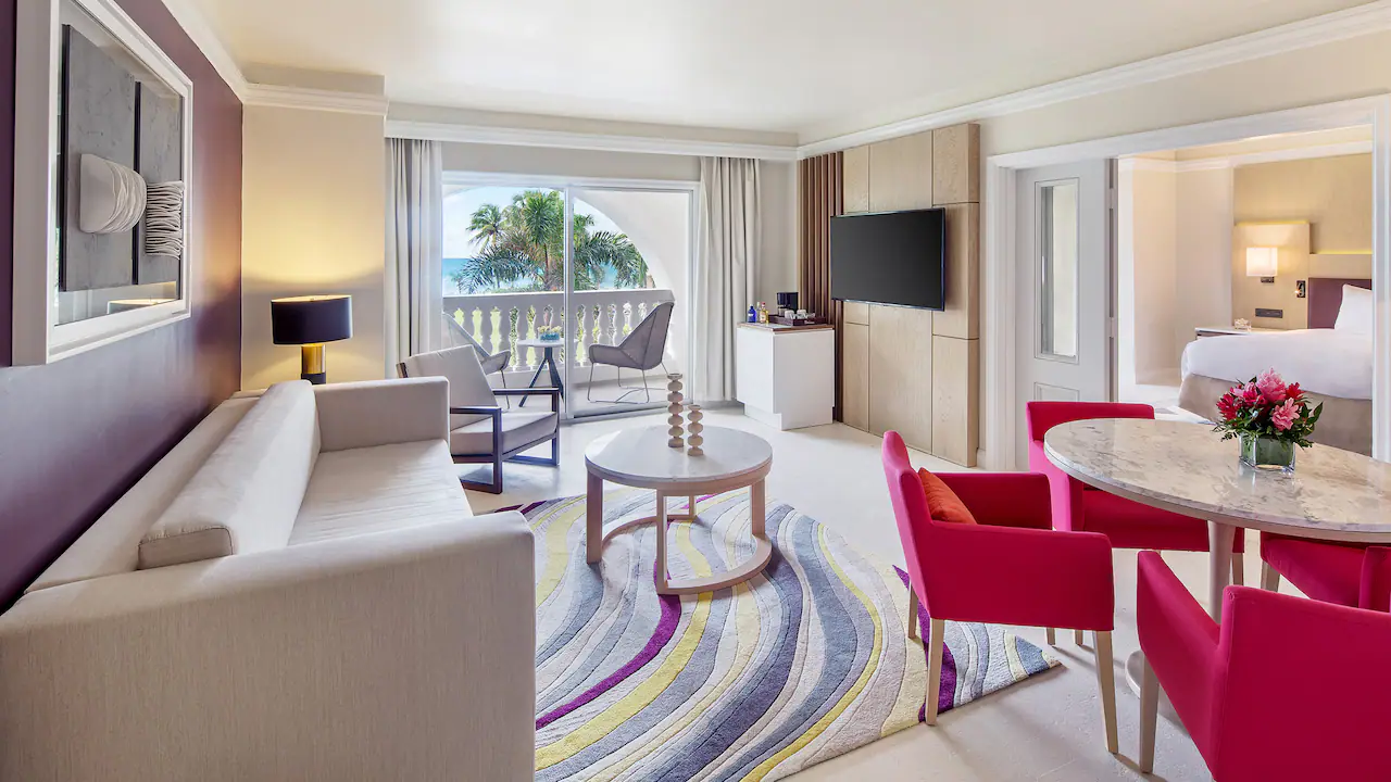 One-Bedroom Ocean View Suite Seating Area — Hyatt Ziva Rose Hall