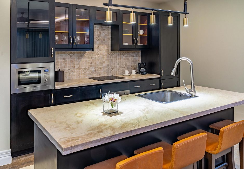 One Bedroom Grand Luxe Oceanfront Suite Kitchen
