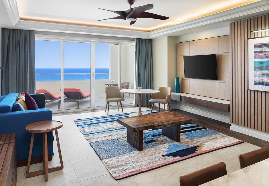 One Bedroom Grand Luxe Oceanfront Suite Seating Area