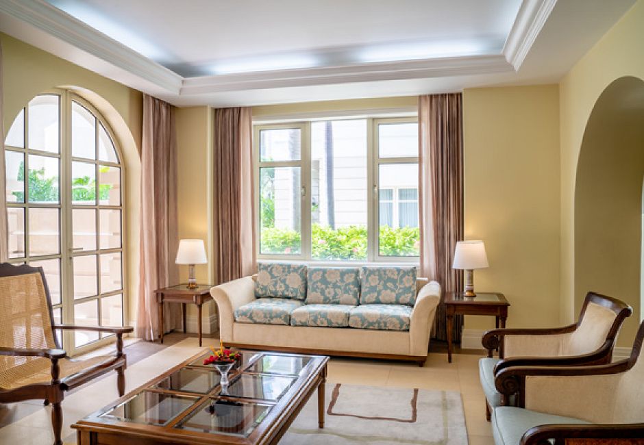 Three Bedroom Garden View Butler Villa Seating Area
