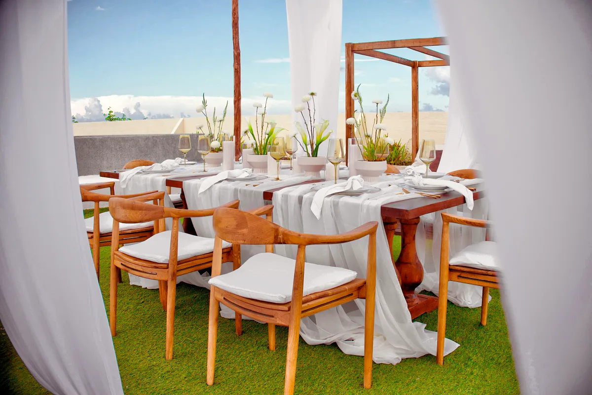Luna Terrace Setup — Secrets Tulum