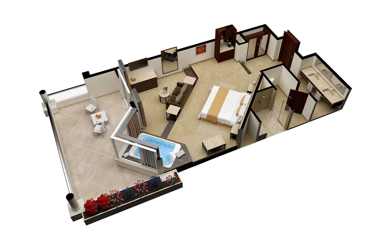 Superior Junior Suite Golf Course View layout