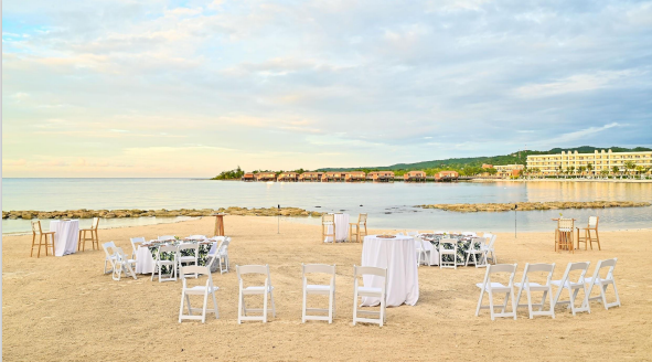 Grand Lobby Beach setup — Princess Grand Jamaica