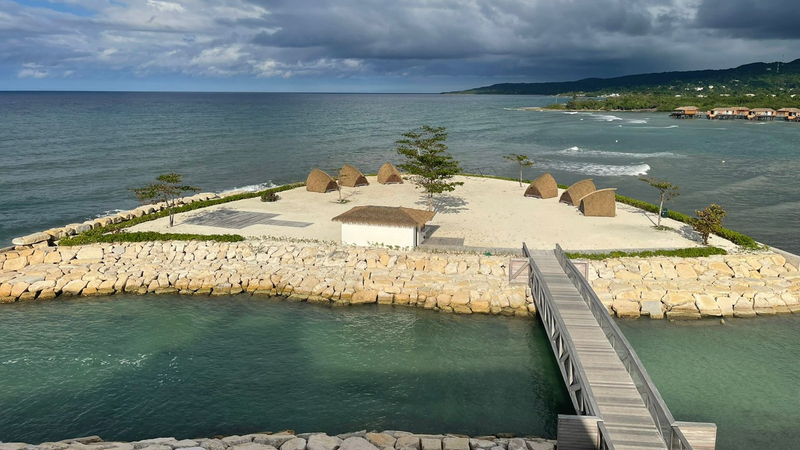 Private Dream Island aerial view — Princess Grand Jamaica
