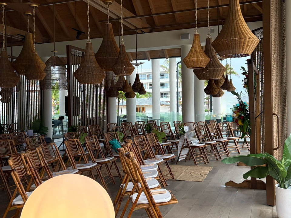 Reef Restaurant reception — Princess Grand Jamaica