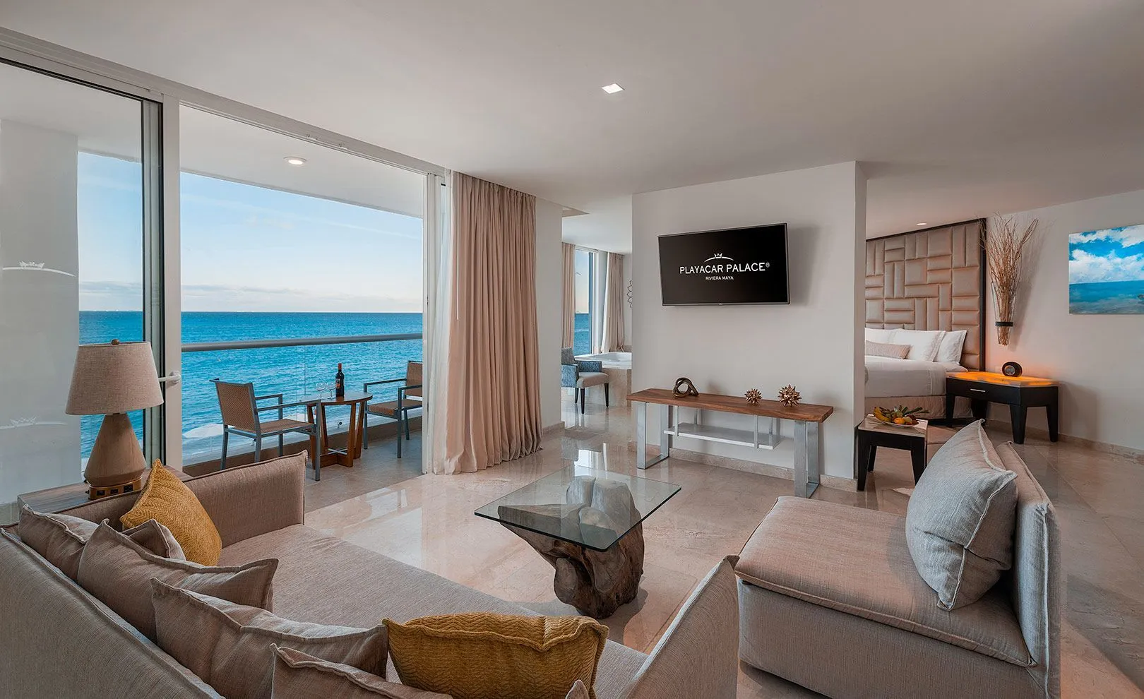 Superior Governor Suite living area at Playacar Palace