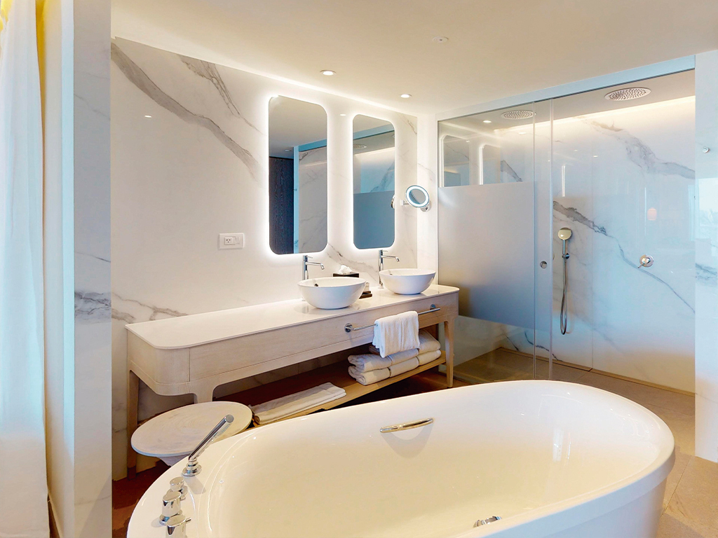 Platinum Junior Suite bathroom — Princess Grand Jamaica