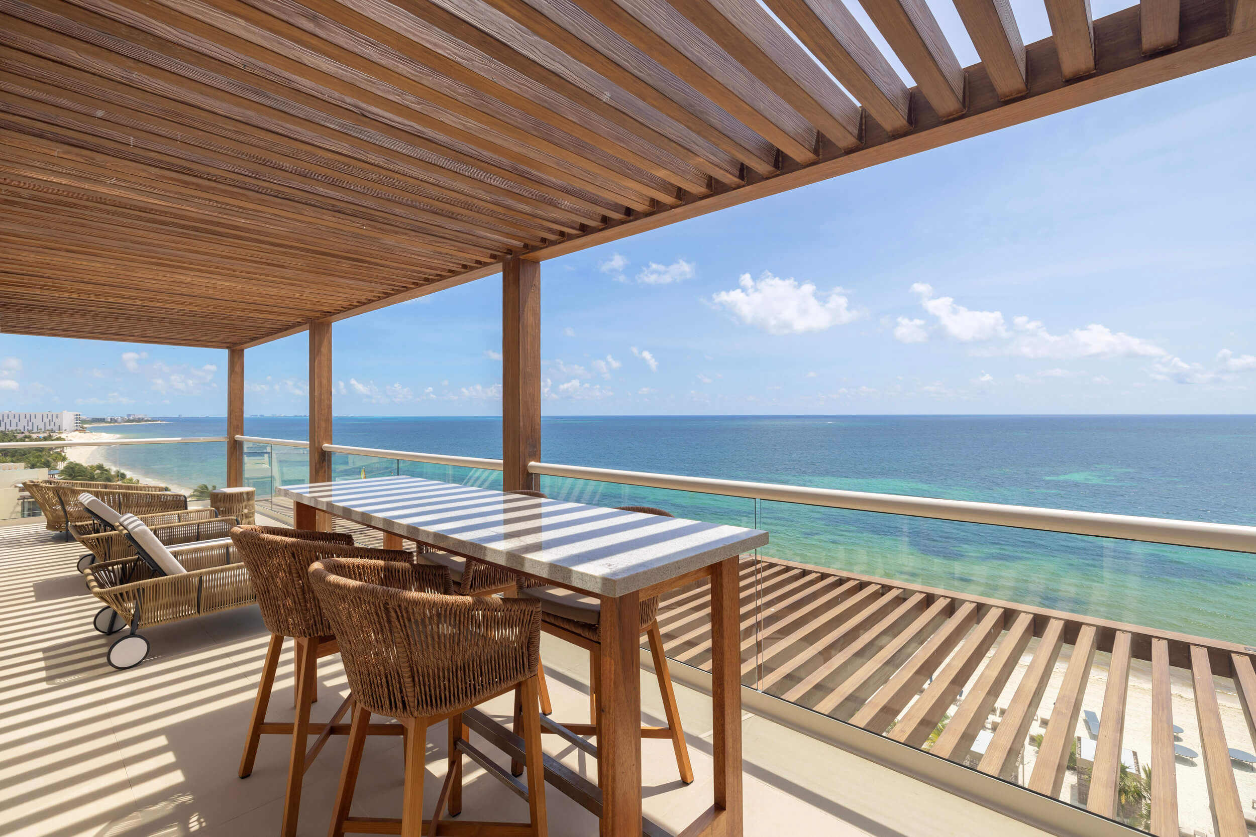 Sky Chairman Suite terrace view 2