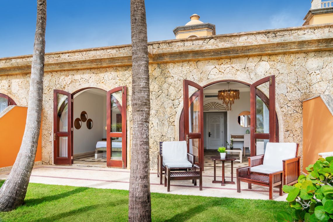 Beachfront Junior Suite terrace — Sanctuary Cap Cana