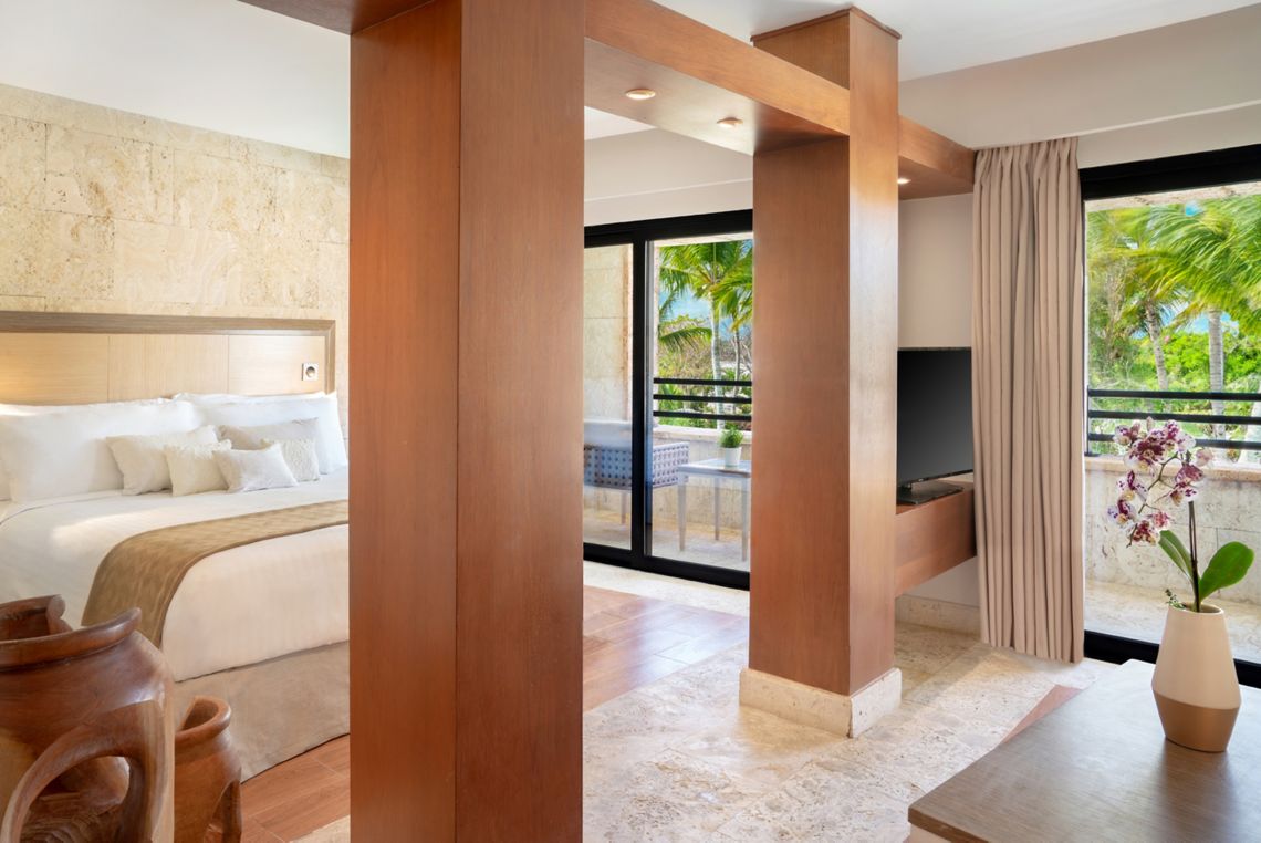 Castle Junior Suite king bed — Sanctuary Cap Cana