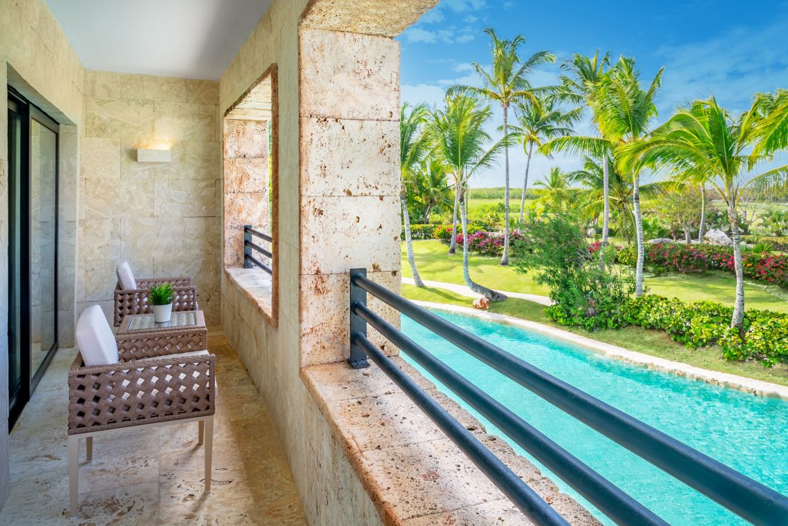 Castle Junior Suite terrace — Sanctuary Cap Cana