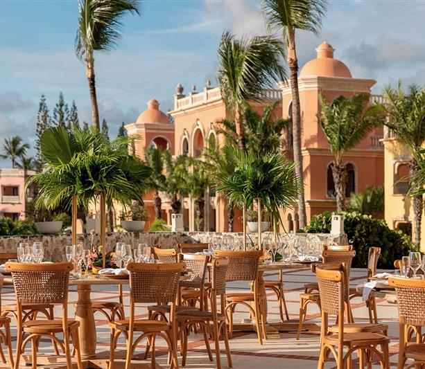 Colonial Terrace grand reception — Sanctuary Cap Cana destination wedding