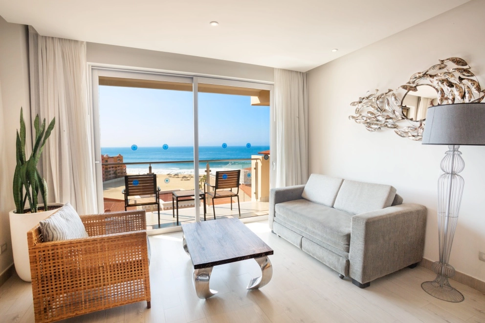 Finisterra Junior Suite seating area at Sandos Finisterra