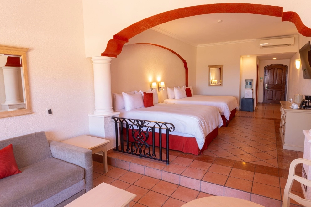 Junior Suite double beds at Sandos Finisterra
