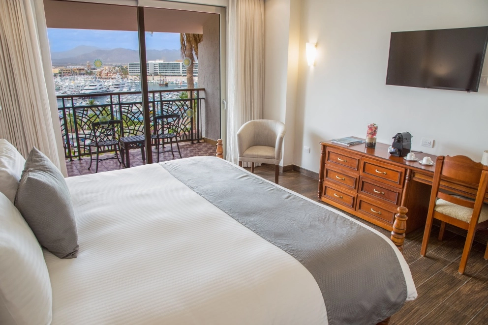 Marina Bay View room at Sandos Finisterra
