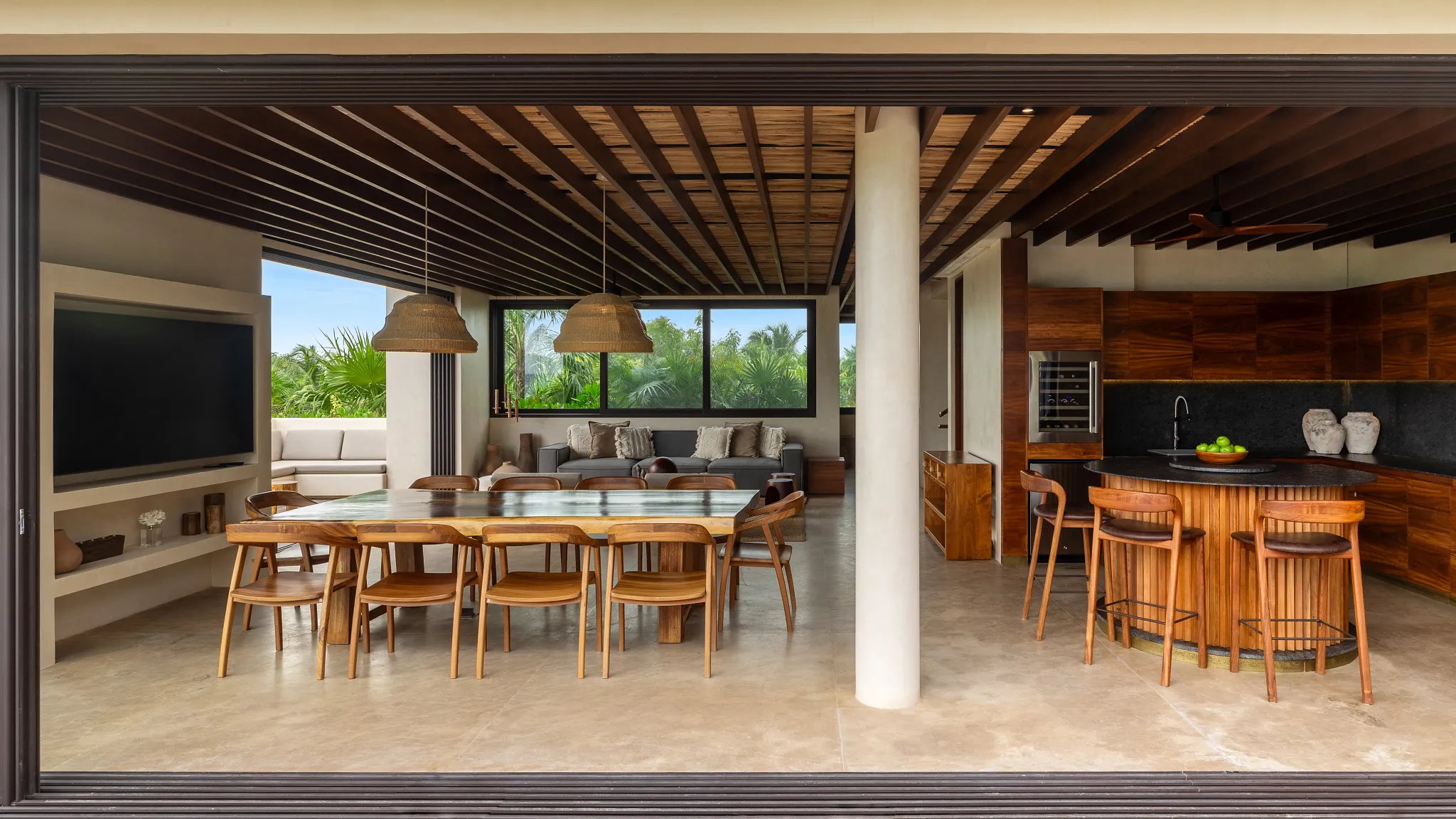 Villa Zamná Dining Area — Secrets Tulum