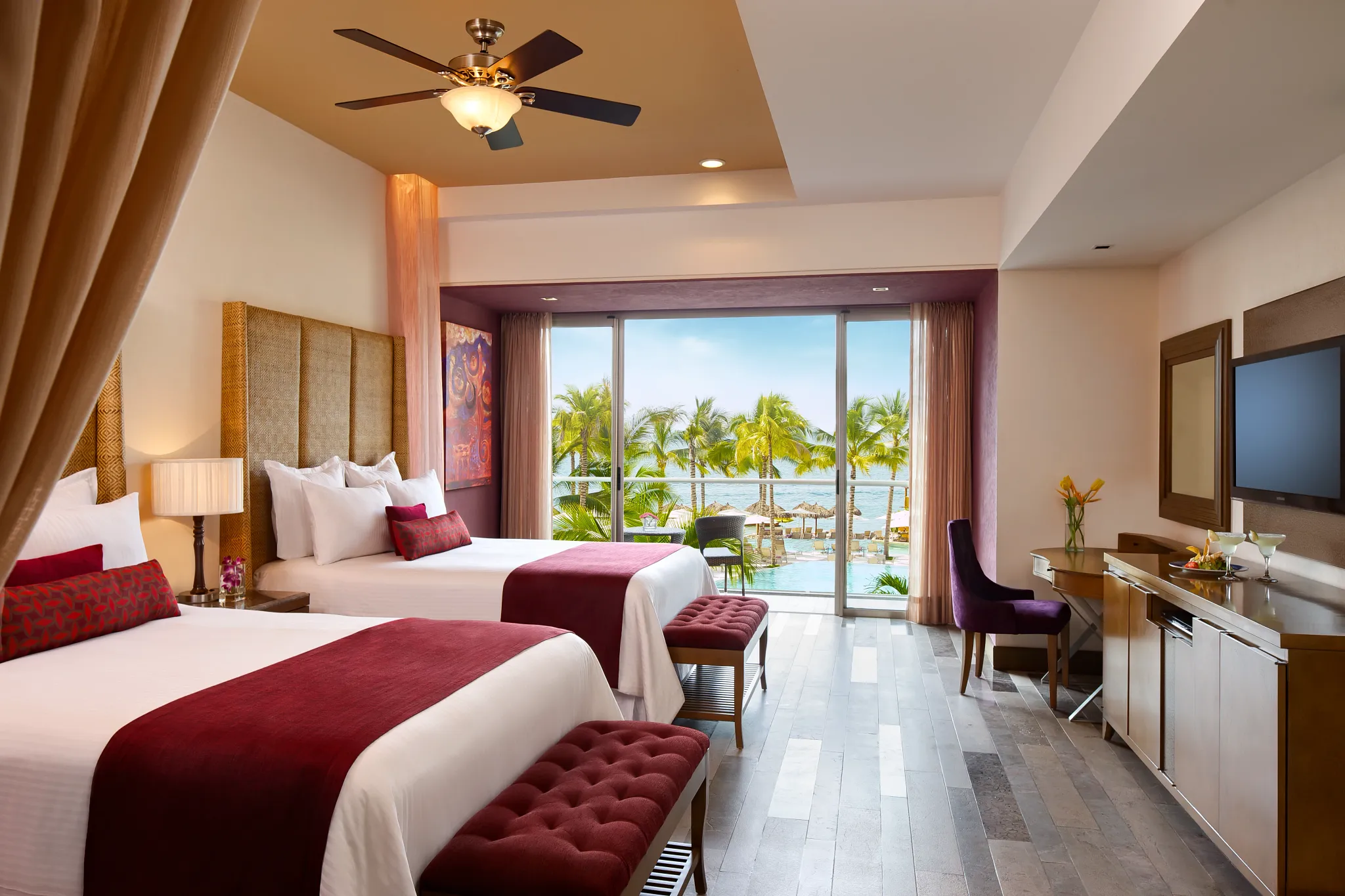 Junior Suite Garden View Double Beds — Secrets Vallarta Bay
