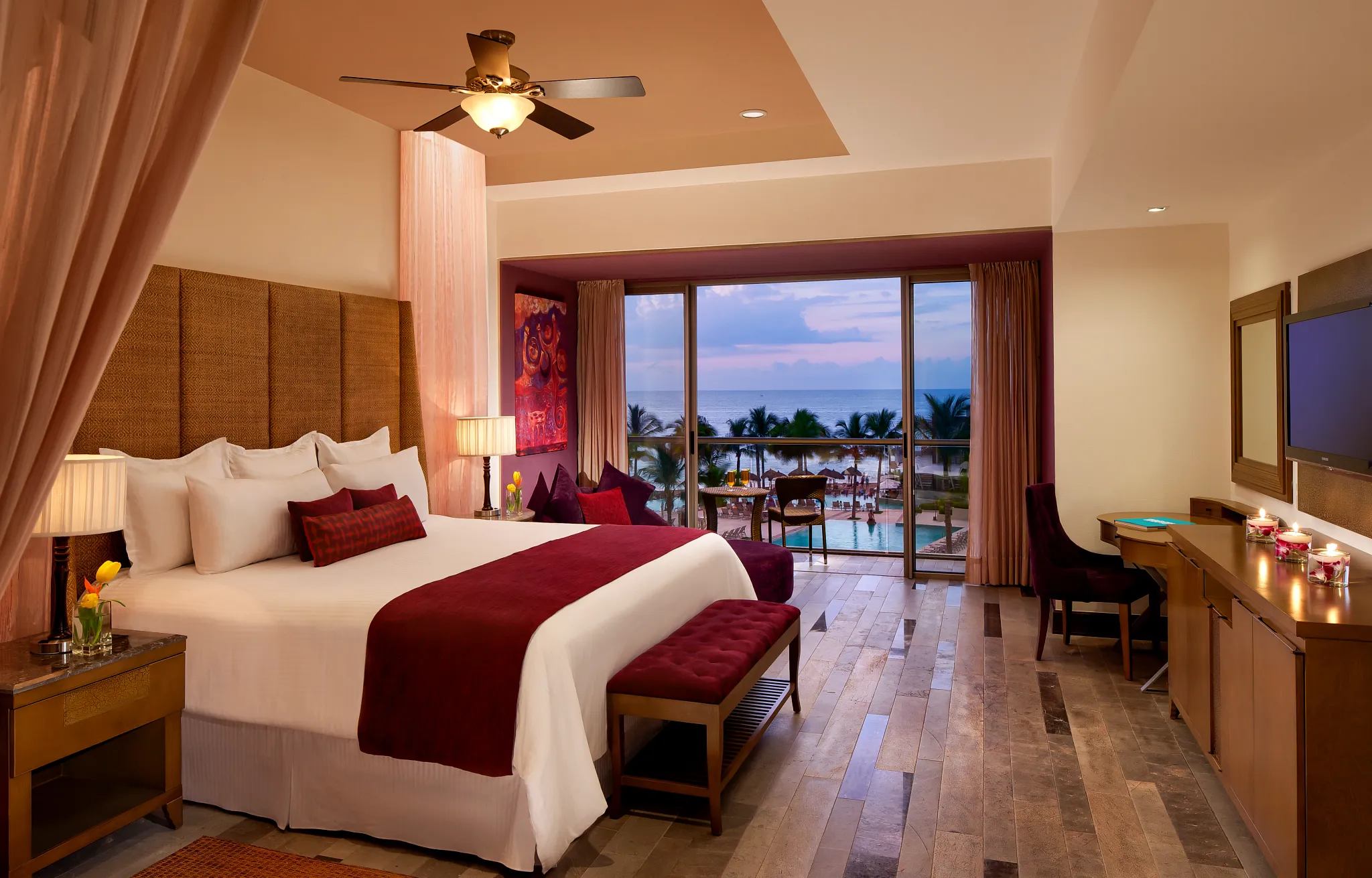 Junior Suite Ocean View balcony — Secrets Vallarta Bay