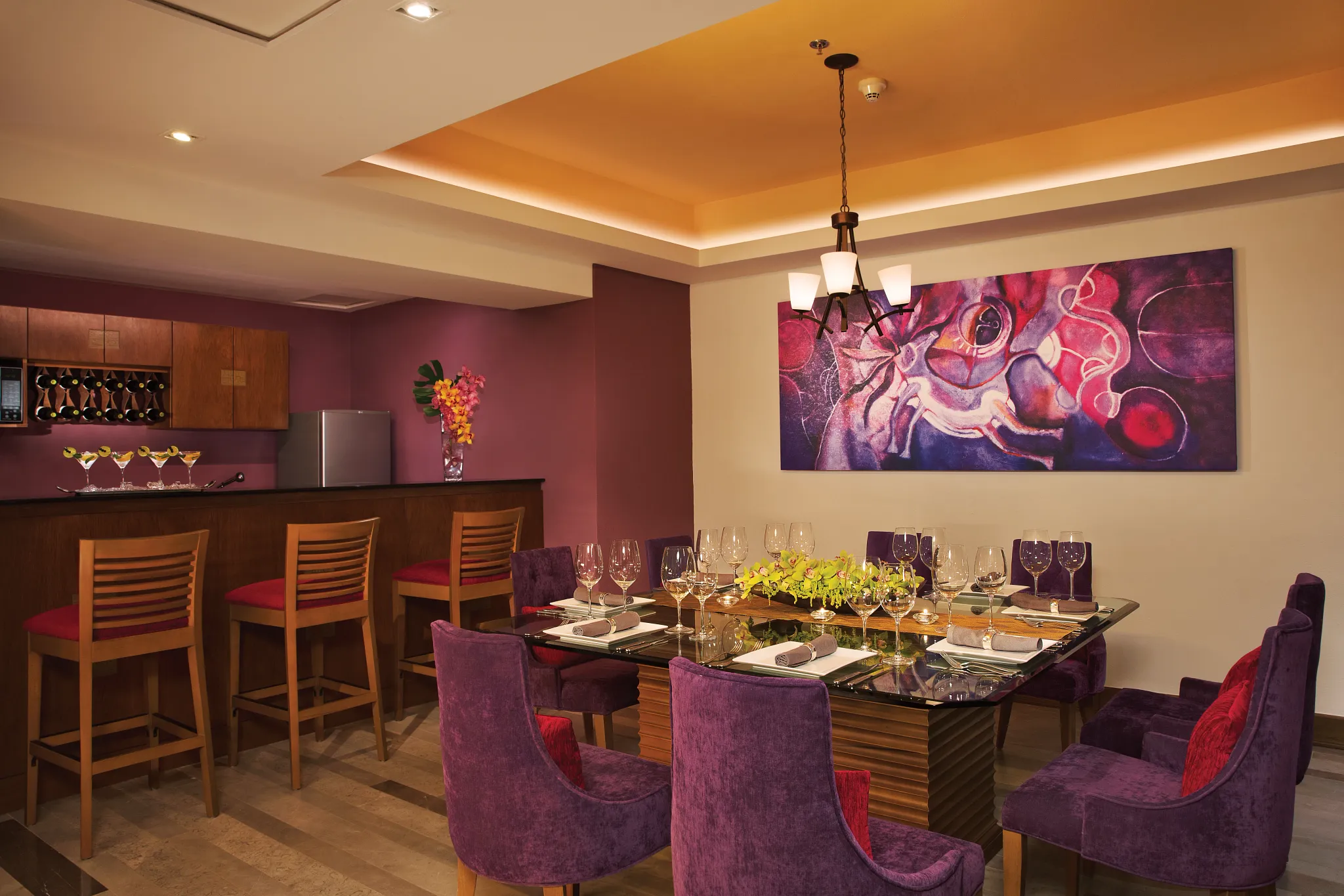 Presidential Suite dining area — Secrets Vallarta Bay