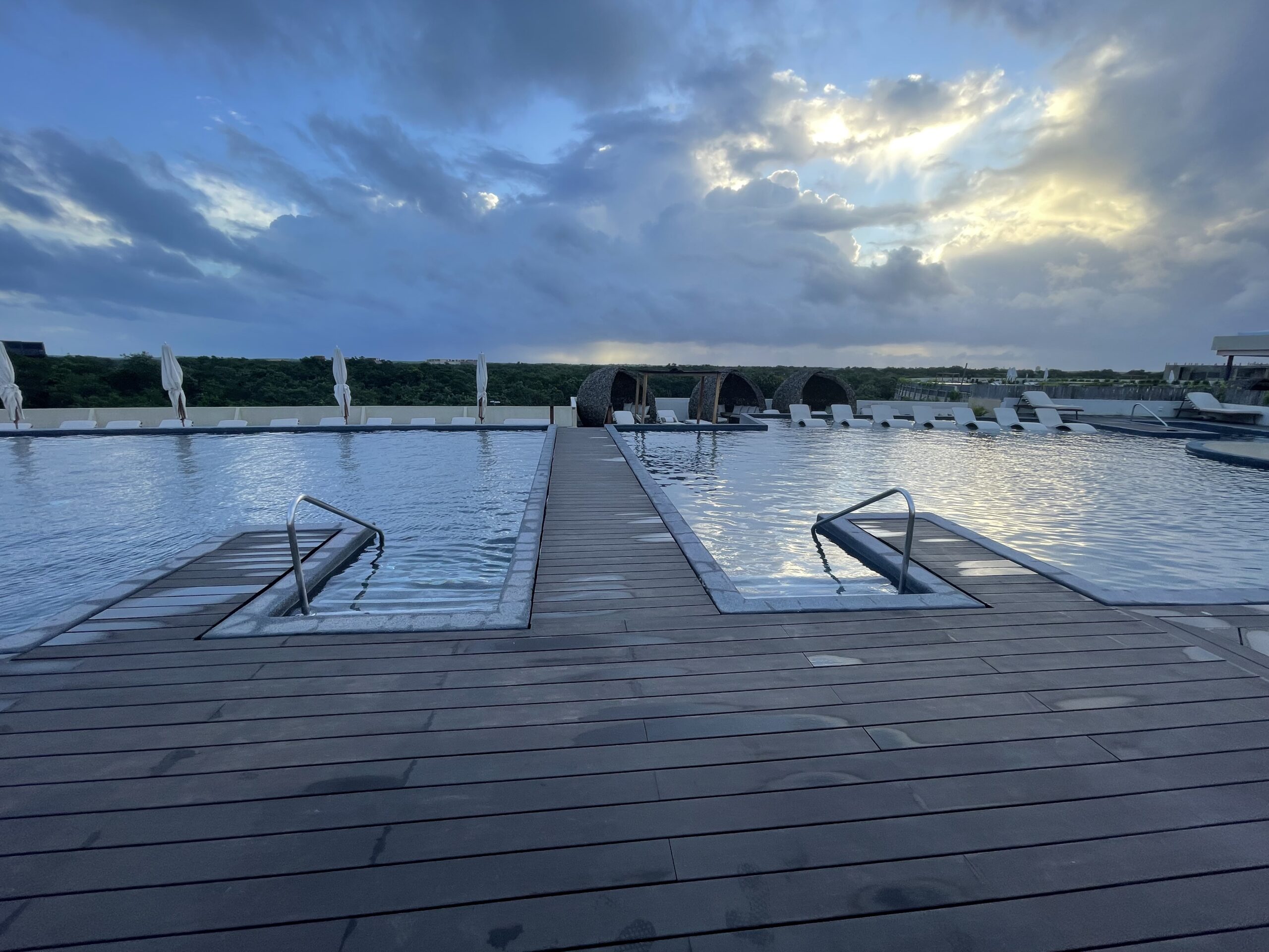 Sky Poolside Deck Setup — Secrets Tulum