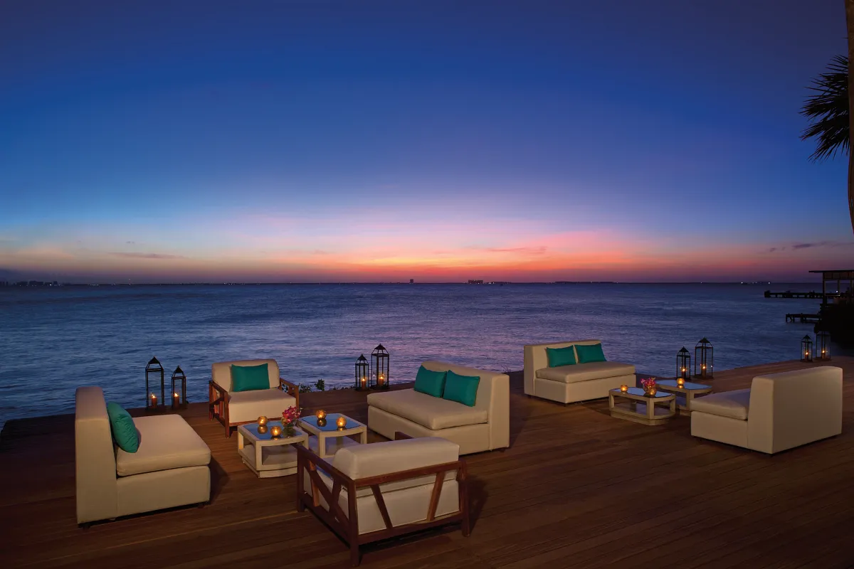 Wooden Deck setup — Zoëtry Villa Rolandi Isla Mujeres