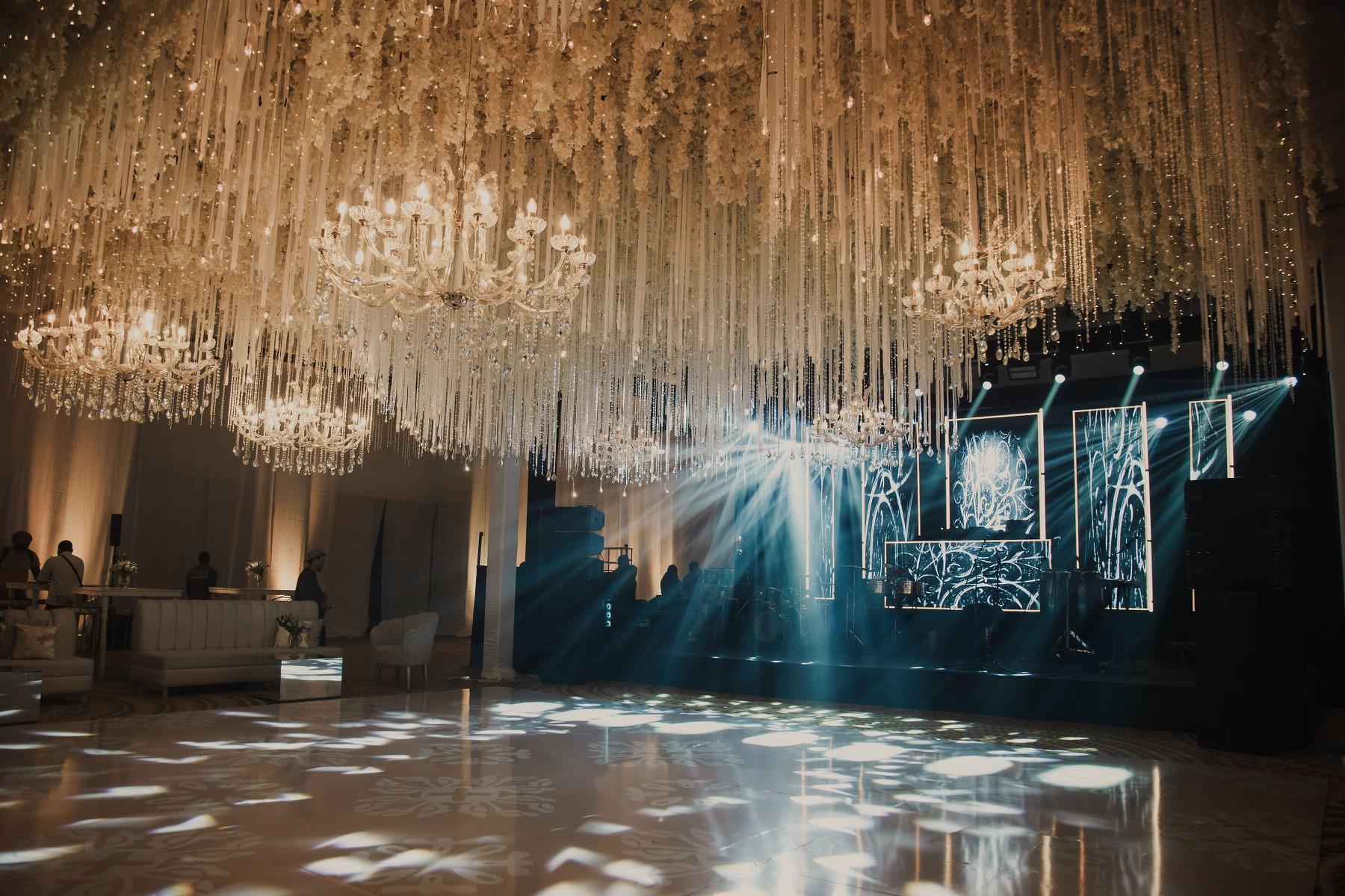 Alcazar Ballroom Light Show Setup — Dreams Karibana Cartagena