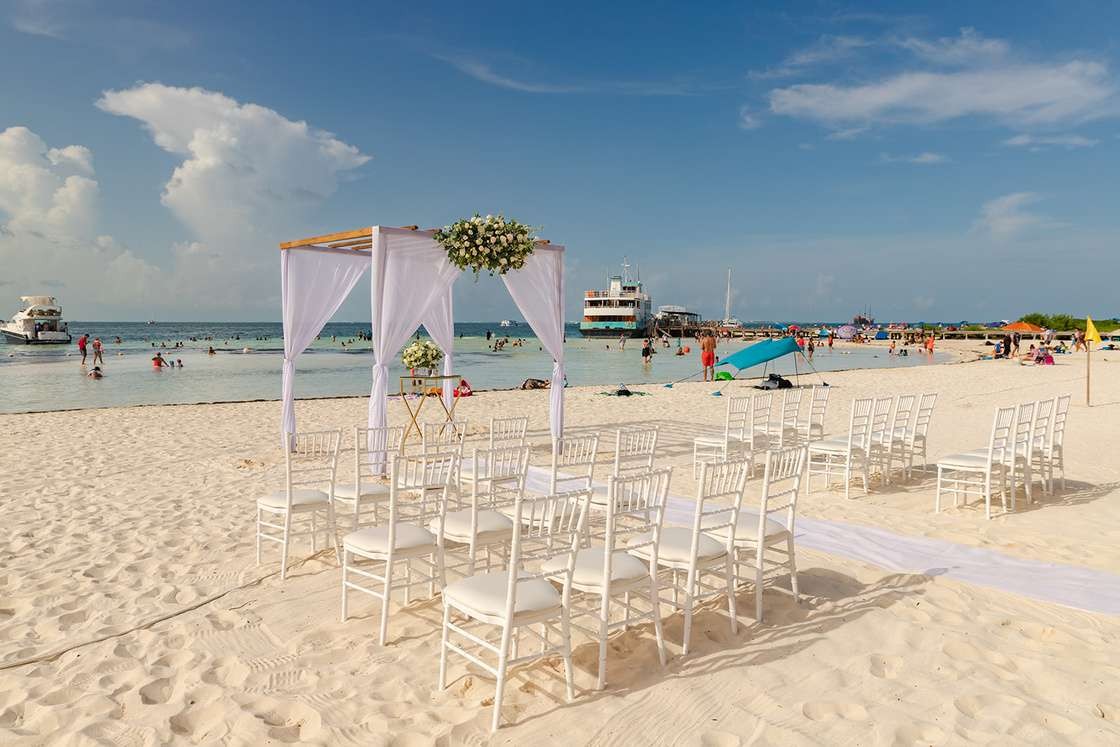 Beach Soul ceremony — Breathless Cancun Soul destination wedding