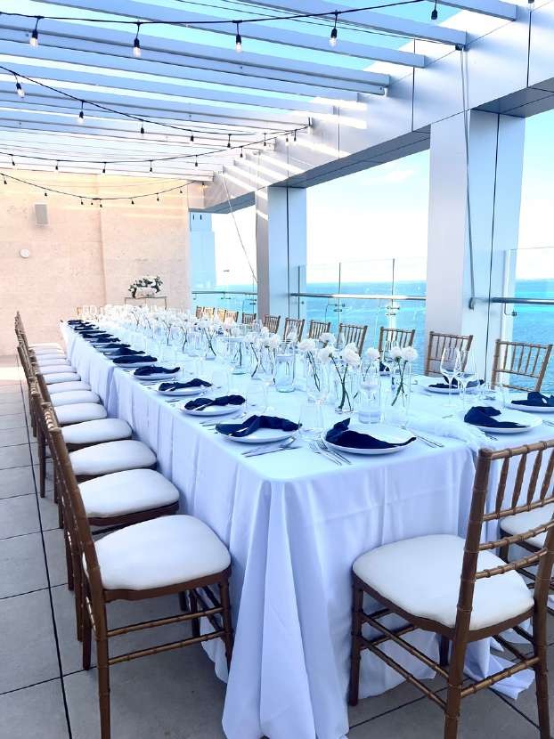 Caribbean Terrace setup — Breathless Cancun Soul