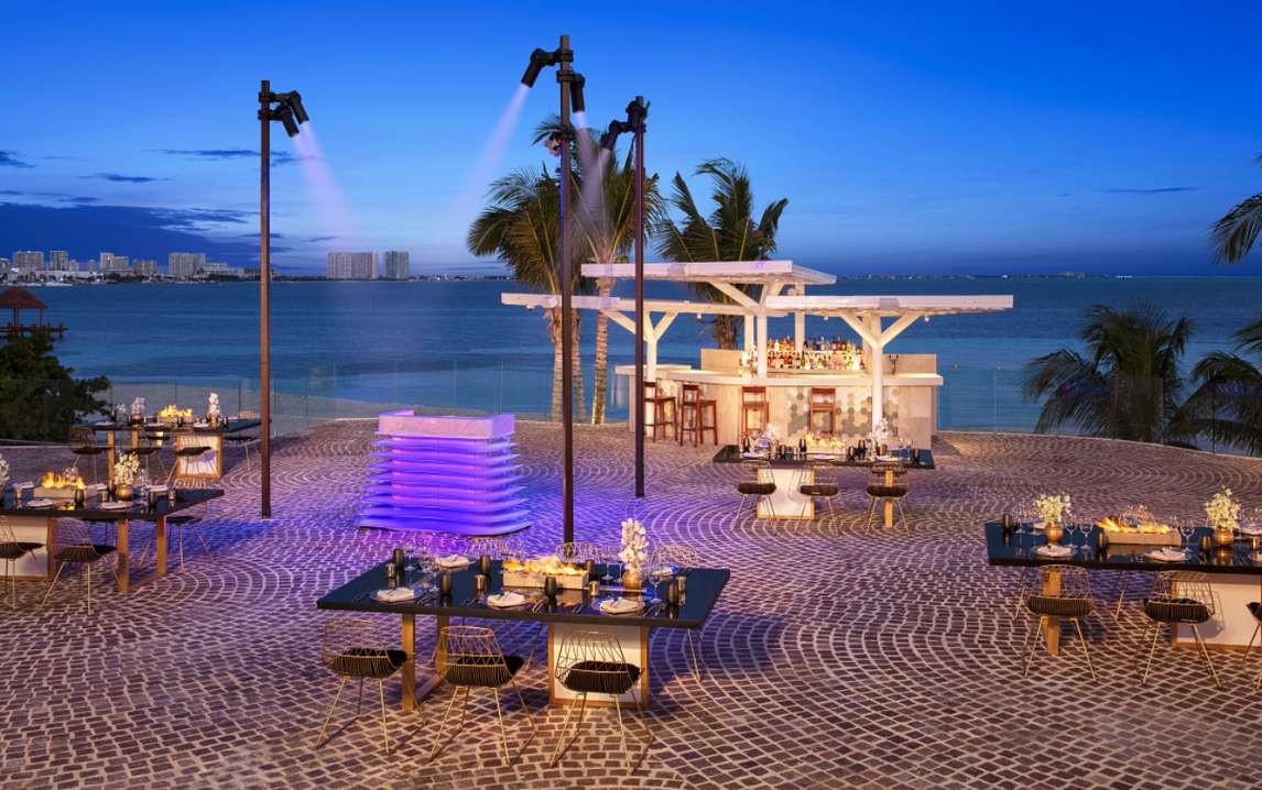 Fire Pit Plaza outdoor venue — Breathless Cancun Soul