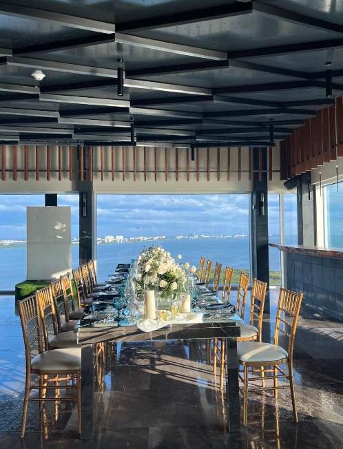 Silk City reception — Breathless Cancun Soul xhale rooftop