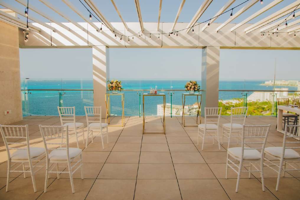 Sunset Terrace setup — Breathless Cancun Soul