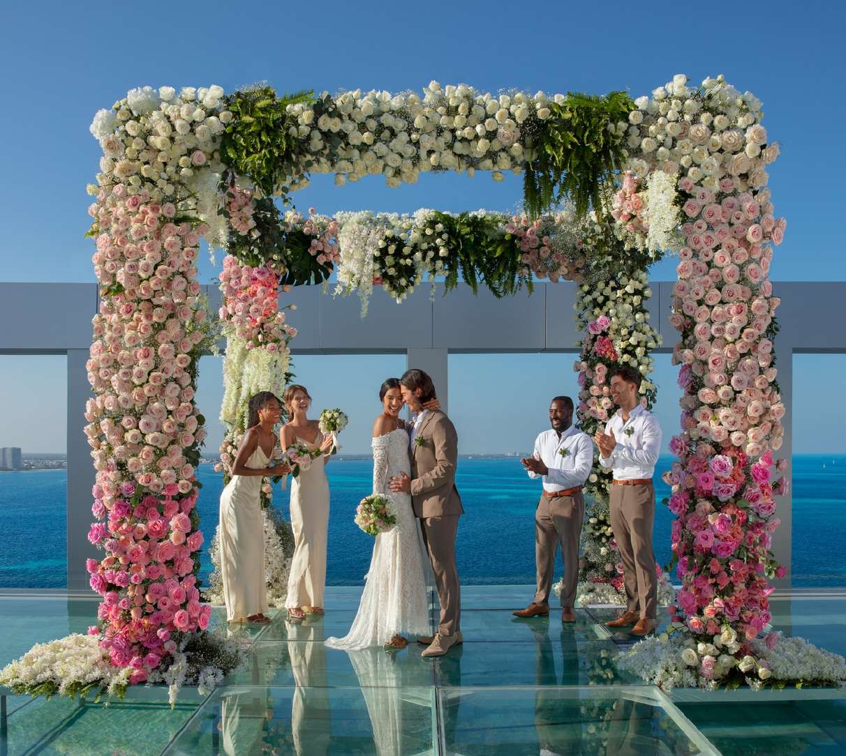 xhale Pool ceremony — Breathless Cancun Soul